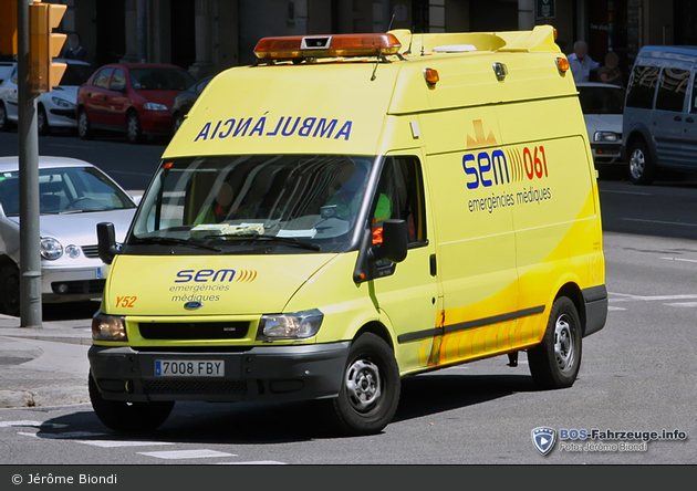 Barcelona - Sistema d'Emergències Mèdiques - RTW - Y52 (a.D.)
