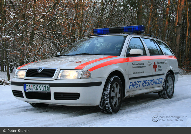 Rotkreuz Darmstadt Land 91/16 - im Winter