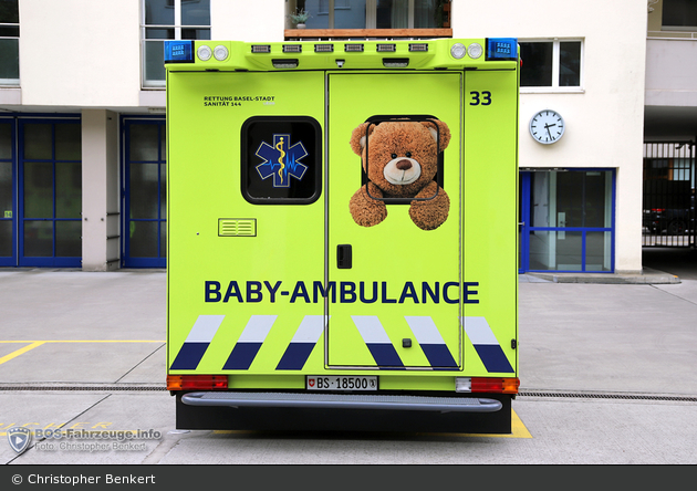 Basel - Sanität Basel-Stadt - Baby-Ambulance - Ambu 33