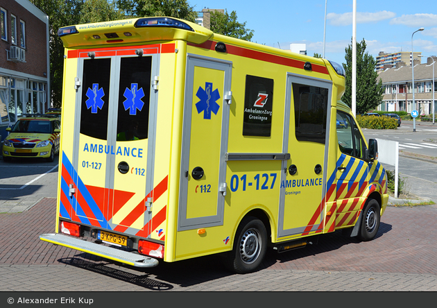 Groningen - AmbulanceZorg Groningen - RTW - 01-127 (a.D.)