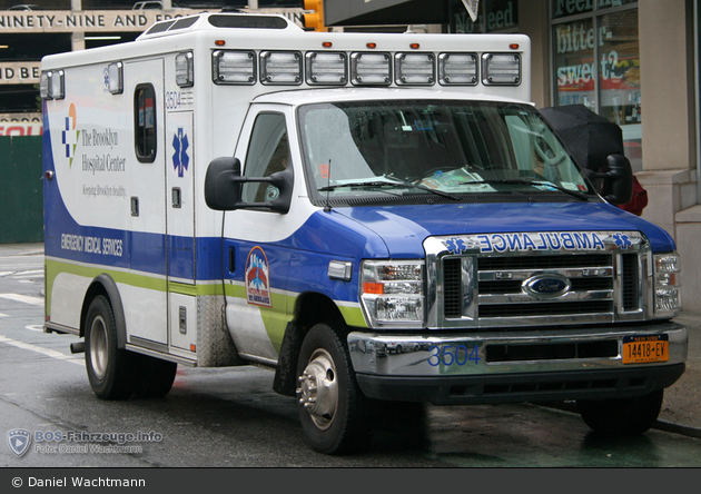 NYC - Brooklyn - The Brooklyn Hospital Center - Ambulance 3504 - RTW