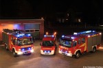 SH - FF Lauenburg - Fahrzeuge bei Nacht